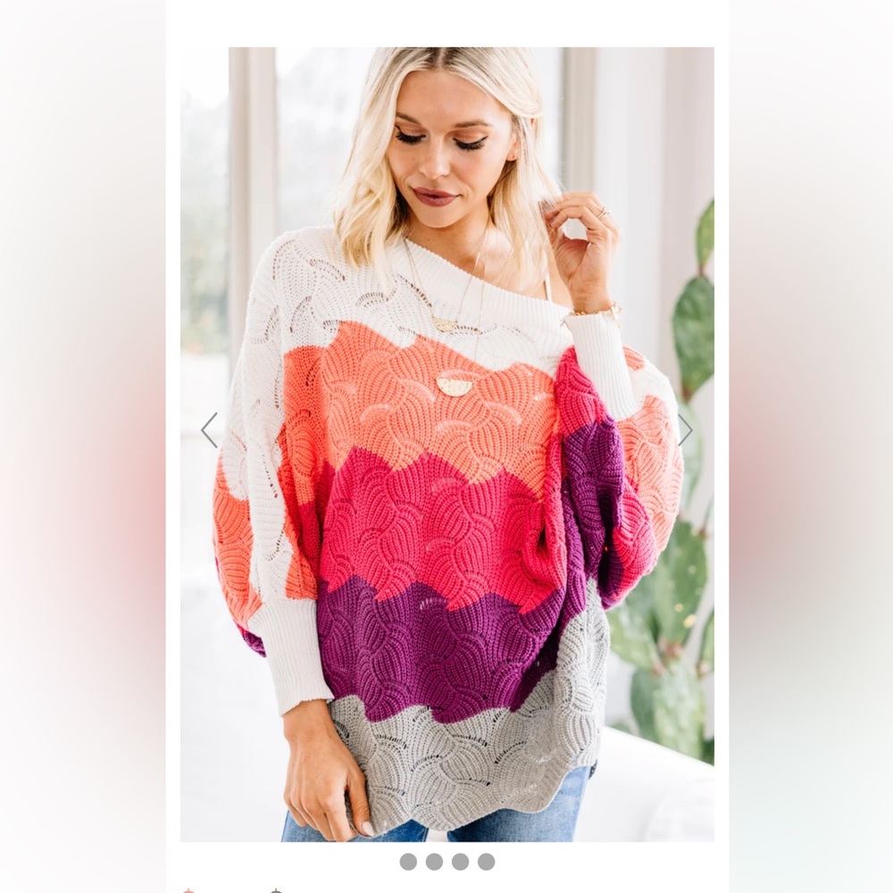 New Andrew by unit color block sweater size 2X